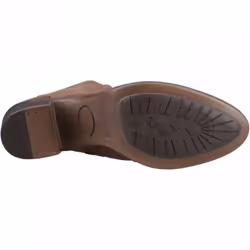 ) Winona | Tan | Women's Western Style Leather Ankle Boots - 6 (Adults'
