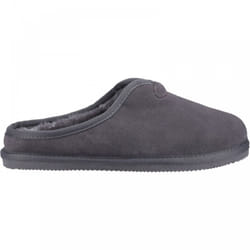 ) Conrad | Grey | Men's Mule Slippers - 6 (Adults'