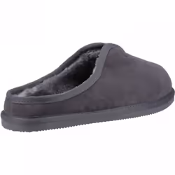 ) Conrad | Grey | Men's Mule Slippers - 6 (Adults'