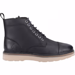 ) Milo | Black | Men's Lace Up Boots - 9 (Adults'