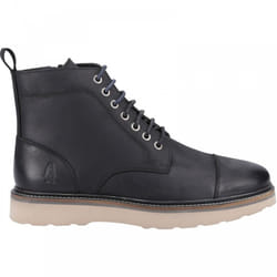) Milo | Black | Men's Lace Up Boots - 9 (Adults'