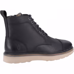 ) Milo | Black | Men's Lace Up Boots - 9 (Adults'
