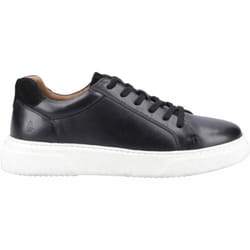 ) Whelan | Black | Men's Leather Casual Trainers - 6 (Adults'