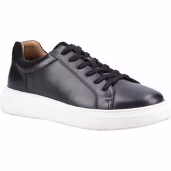 ) Whelan | Black | Men's Leather Casual Trainers - 6 (Adults'