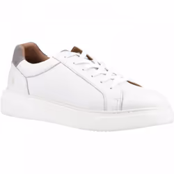 ) Whelan | White | Men's Leather Casual Trainers - 6 (Adults'