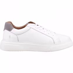 ) Whelan | White | Men's Leather Casual Trainers - 10 (Adults'