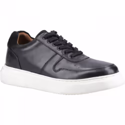 ) Wyatt | Black | Men's Casual Lace Up Trainers - 12 (Adults'