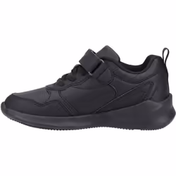 ) Hush Puppies Marling Bungee Lace Junior Polyurethane Black Shoes - Black, 10 (Adults'