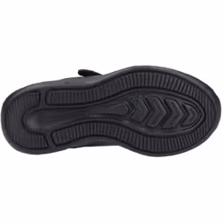 ) Hush Puppies Marling Bungee Lace Junior Polyurethane Black Shoes - Black, 1 (Adults'