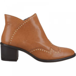 ) Waverly | Tan | Women's Studded Ankle Boots - 4 (Adults'