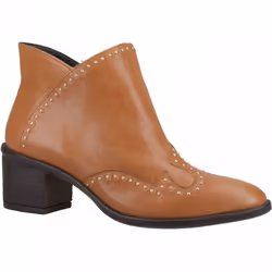 ) Waverly | Tan | Women's Studded Ankle Boots - 4 (Adults'