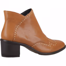 ) Waverly | Tan | Women's Studded Ankle Boots - 5 (Adults'