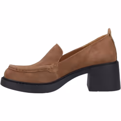 ) Hush Puppies Adelaide Suede Women's Tan Loafers - Brown, 4 (Adults'