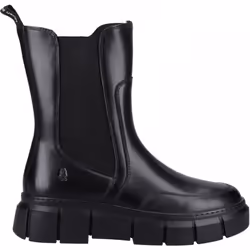) Fleur | Black | Women's Leather Chelsea Boots - 6 (Adults'