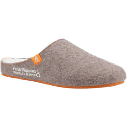 ) Hush Puppies The Good 90% Recycled RPET Polyester Men's Brown Slippers - Brown, 7 (Adults'