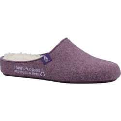 ) Hush Puppies The Good 90% Recycled RPET Polyester Women's Purple Slippers - Purple, 7 (Adults'