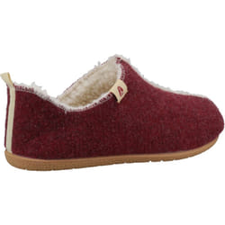 ) Hush Puppies Good Recycled RPET Polyester Women's Burgundy Slippers - Red, 5 (Adults'