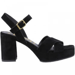 ) Ophelia | Black | Women's Chunky Heeled Shoes - 4 (Adults'