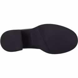 ) Hush Puppies Adelaide Leather Women's Black Loafers - Black, 6 (Adults'