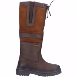 , Brown) Broadway Brown Ladies Long Leg Country Boots - 8 (Adults'
