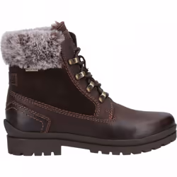 , Brown) Evenlode Brown Womens Warm-Lined Biker Boots - 3 (Adults'