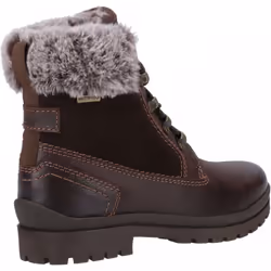 , Brown) Evenlode Brown Womens Warm-Lined Biker Boots - 3 (Adults'
