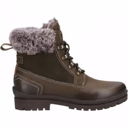 , Khaki) Evenlode Khaki Womens Faux-Faur Fashion Biker Boots - 7 (Adults'