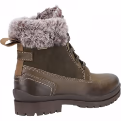 , Khaki) Evenlode Khaki Womens Faux-Faur Fashion Biker Boots - 7 (Adults'
