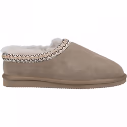 , Taupe) Foxmoor Taupe Ladies Luxury Sheepskin Lined Slippers - 4 (Adults'