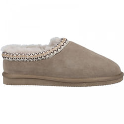 , Taupe) Foxmoor Taupe Ladies Luxury Sheepskin Lined Slippers - 4 (Adults'