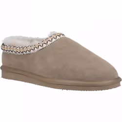 , Taupe) Foxmoor Taupe Ladies Luxury Sheepskin Lined Slippers - 4 (Adults'