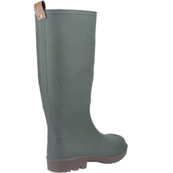 ) Cotswold Pendock Tall Synthetic Green Wellington Boots - Green, 5 (Adults'
