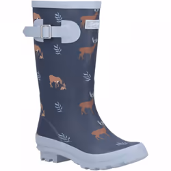 , Deers) Woodland Junior Deers Kids Print Wellies - 1 (Children's