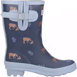 , Deers) Woodland Mid Deers Ladies Mid-Calf Patterned Wellies - 3 (Adults'