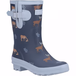 , Deers) Woodland Mid Deers Ladies Mid-Calf Patterned Wellies - 5 (Adults'