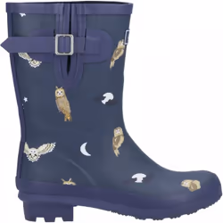 , Owls) Woodland Mid Owls Ladies Mid-Calf Print Wellies - 4 (Adults'