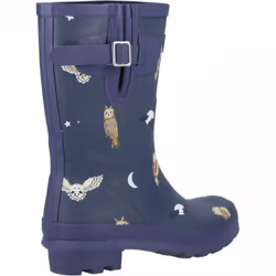 , Owls) Woodland Mid Owls Ladies Mid-Calf Print Wellies - 5 (Adults'