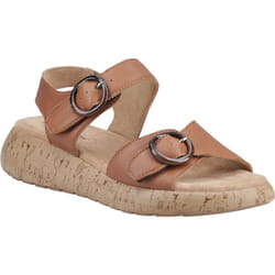 ) Hush Puppies Alison Leather Women's Tan Sandals - Brown, 5 (Adults'