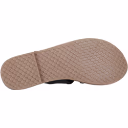 ) Hush Puppies Amy Wide Fit Leather Women's Black Sandals - Black, 3 (Adults'