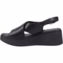 ) Hush Puppies Bex Wedge Nubuck Women's Black Wedges - Black, 5 (Adults'