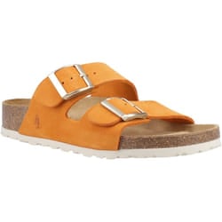 ) Hush Puppies Blaire Suede Women's Orange Sandals - Orange, 6 (Adults'
