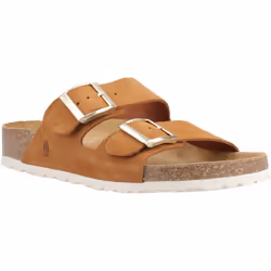 ) Hush Puppies Blaire Suede Women's Tan Sandals - Brown, 5 (Adults'
