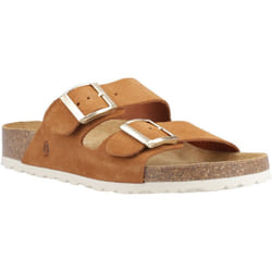 ) Hush Puppies Blaire Suede Women's Tan Sandals - Brown, 5 (Adults'