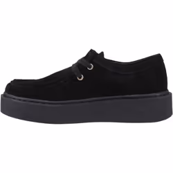 ) Hush Puppies Bridie Suede Leather Women's Black Moccasins Shoes - Black, 4 (Adults'