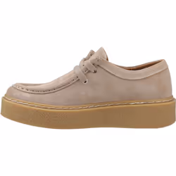 ) Hush Puppies Bridie Suede Leather Women's Taupe Moccasins Shoes - Brown, 6 (Adults'