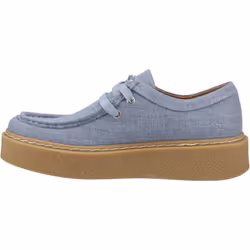 ) Hush Puppies Bridie Textile Textile Women's Denim Moccasins Shoes - Blue, 6 (Adults'
