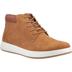 ) Hush Puppies Bronko Chukka Leather Men's Tan Boots - Brown, 8 (Adults'