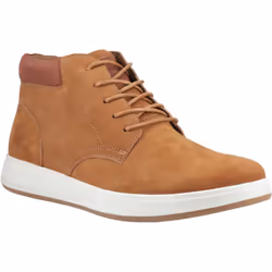 ) Hush Puppies Bronko Chukka Leather Men's Tan Boots - Brown, 9 (Adults'
