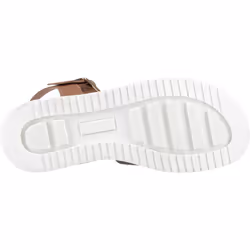 ) Hush Puppies Cady Leather Women's Tan Sandals - Brown, 5 (Adults'