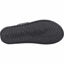 ) Hush Puppies Callum Slide Leather Men's Black Sandals - Black, 7 (Adults'